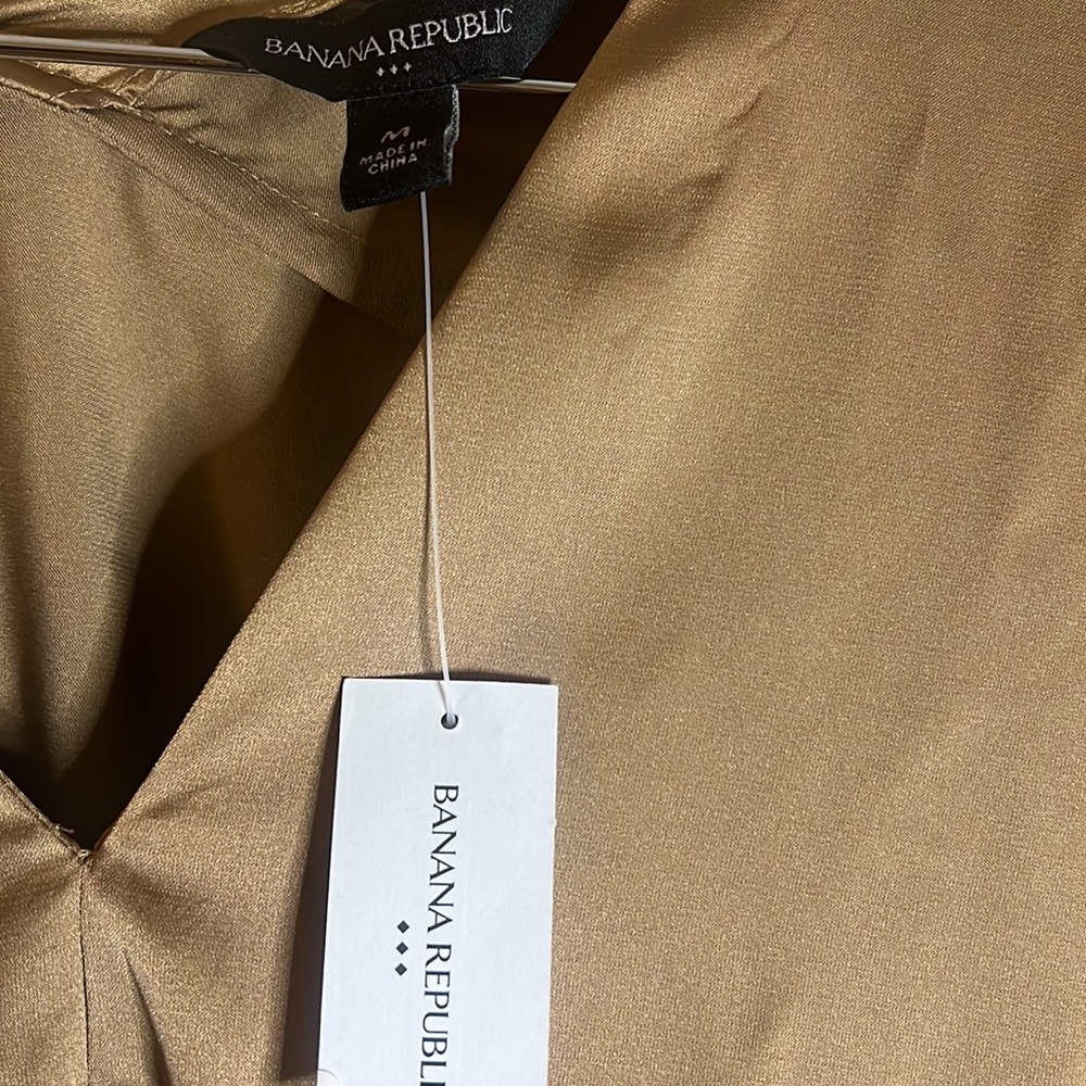 Satin V neck Blouse - Picture 2 of 2